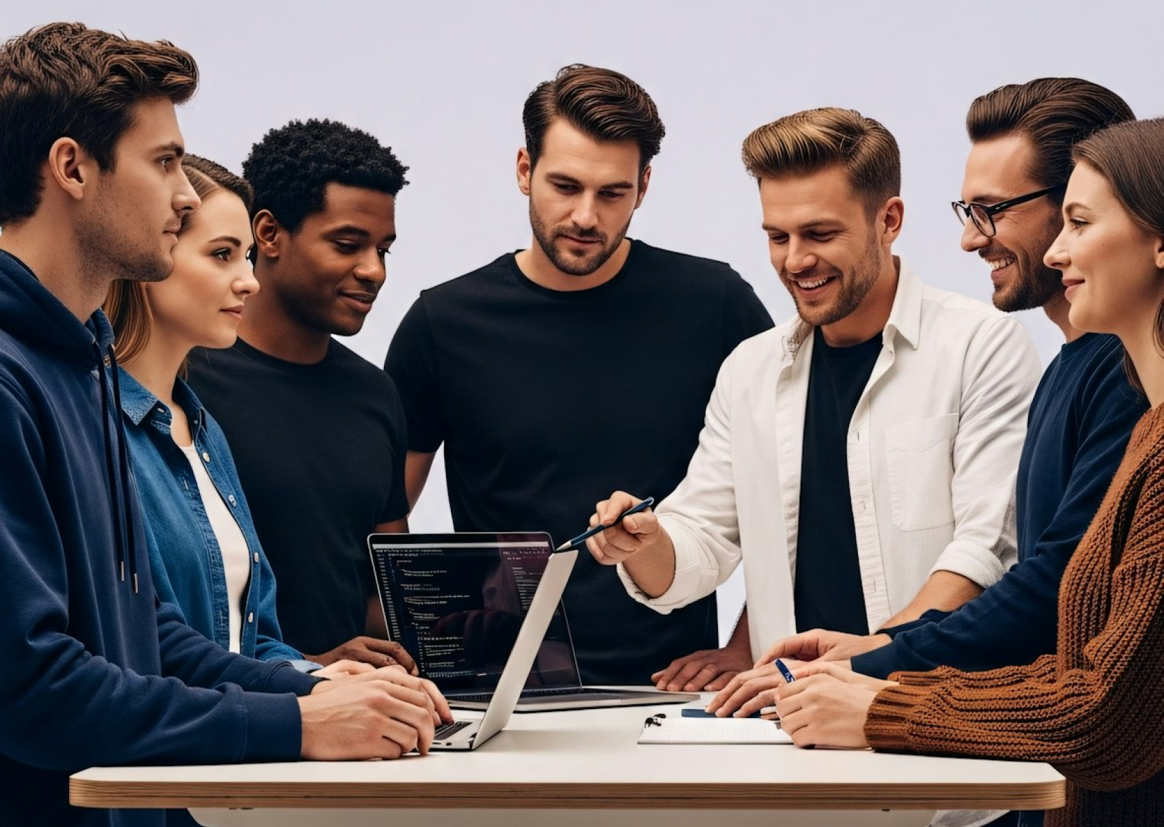 Software development team planning hiring strategy